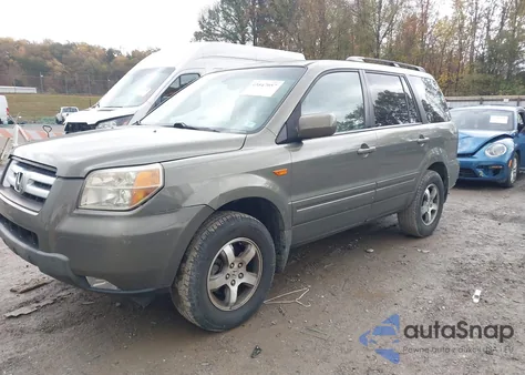 2007 Honda Pilot Ex-L from USA, damaged, VIN 5FNYF28547B022169